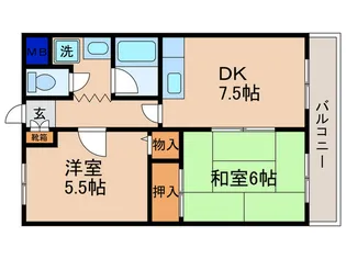 カレン【1階】の間取り