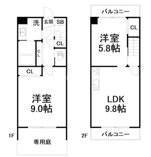 THE HOKUHOU 京都東山【1階】の間取り