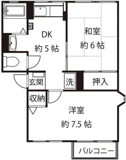 シティハイムハーベスト【2階】の間取り