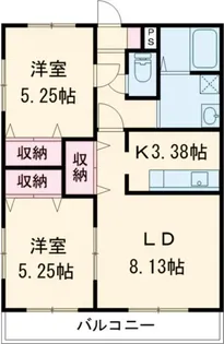 ムーンローズ【4階】の間取り