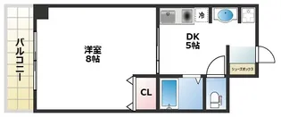 グランデージ長田東【9階】の間取り
