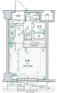 アークフラッツ品川【1階】の間取り