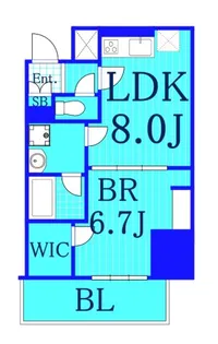 ラフィシア関内【4階】の間取り
