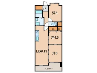 サンヴエ-ル舞子二番館【2階】の間取り