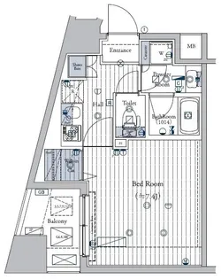 Log東日本橋【11階】の間取り