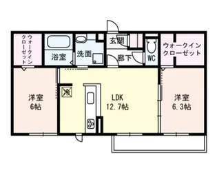 ミッレ エレガンツァ【1階】の間取り