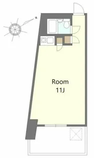 日興パレス麻布狸穴【3階】の間取り