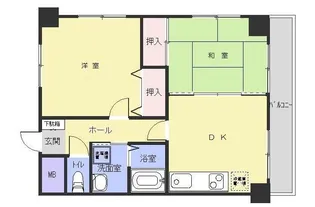 ダイアパレス表町【8階】の間取り
