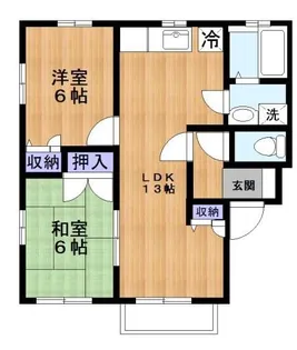 コートドール E棟【2階】の間取り