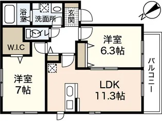 Brancourt E棟【2階】の間取り