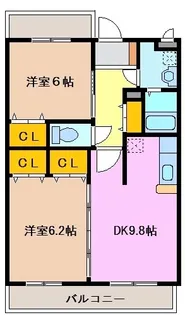 ショコラブラン【1階】の間取り