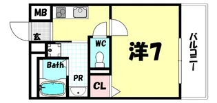 シュマンセプト神戸【3階】の間取り