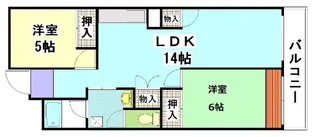 牛田みのりマンション【2階】の間取り