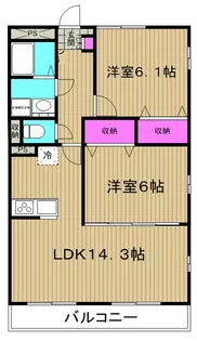リブリ アフィニティ【1階】の間取り