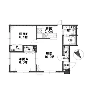 ルミエールサガン【2階】の間取り