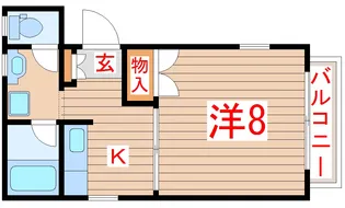 サンライズ中村【1階】の間取り