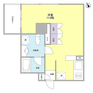 ルモーデセンター北【5階】の間取り