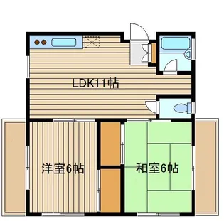 エスコートオノプラザ【2階】の間取り