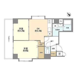 グリーンハイツ根岸【10階】の間取り