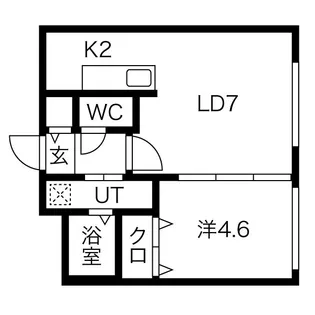 プライムコート西町【2階】の間取り