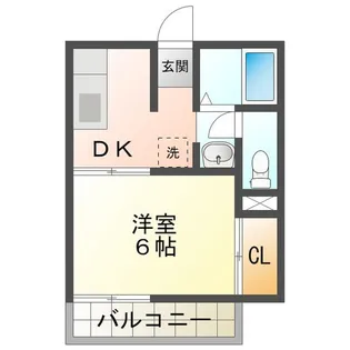 サニーライフ栗真 三重大学前 D【2階】の間取り