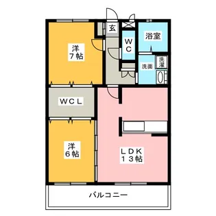 スパローハイツA【1階】の間取り