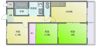 松岡マンション【1階】の間取り