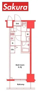 ZOOM横濱EAST【9階】の間取り