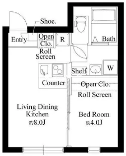 レガーロ上野松が谷【3階】の間取り