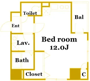 セントラル横浜【4階】の間取り