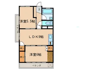 花美マンション【3階】の間取り