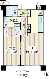 ハートレィ大師【4階】の間取り
