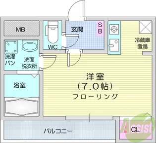 メゾンアルファ北仙台【3階】の間取り