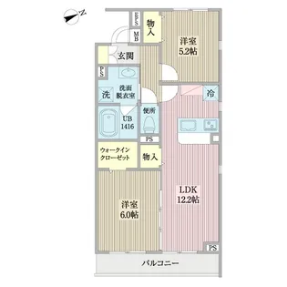 La Fonte横浜反町【2階】の間取り