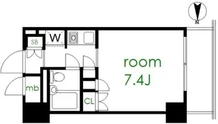 シーアイマンション立教前【6階】の間取り