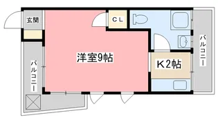山科 小堀マンション【3階】の間取り