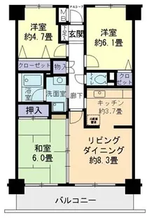 澤田ビル【3階】の間取り