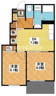 ノイ・グランツ弐番館【1階】の間取り