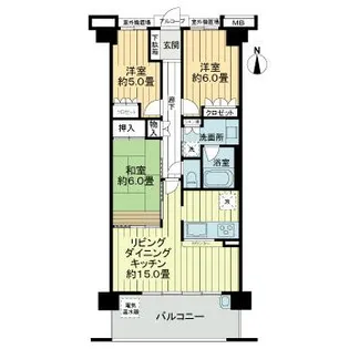 サンクタス・リビオ学園大和 花のみち【4階】の間取り