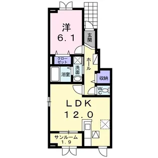 エオン21B【1階】の間取り