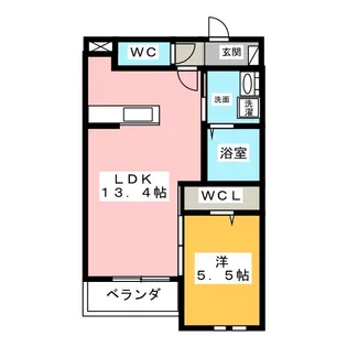 フェリース稲永前【1階】の間取り