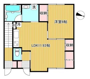 ヴィレッジ仁井田A【1階】の間取り