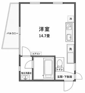 FM8城北ハウス【5階】の間取り