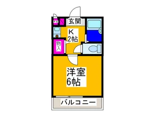 エクセレントもず【4階】の間取り