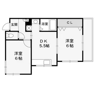 ハイム北夙川II【1階】の間取り