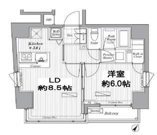 ブランシック白金台【3階】の間取り