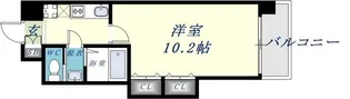 Luxe布施北2【10階】の間取り