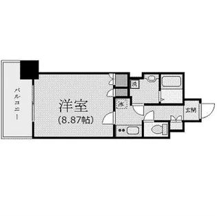プラーズタワー東新宿ビル【15階】の間取り