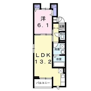 クラリエート【2階】の間取り