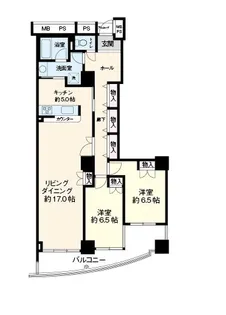 夢海の街【23階】の間取り